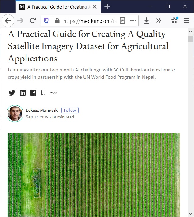 A Practical Guide for Creating A Quality Satellite Imagery Dataset for Agricultural Applications